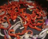 A picture of step 1 of Tex Mex prawns.