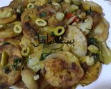 صورة لخطوة 2 من وصفة بطاطا كوشة رائعة المذاق 👍😋