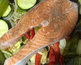 Foto del paso 5 de la receta: Salmón con verduras en airfryer