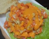 Foto del paso 6 de la receta: Sándwich con muchos vegetales y pollo🥙🥯🧅🍆🍗🥪