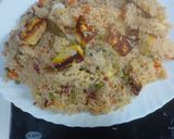 A picture of step 4 of Paneer veg pulao.