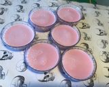 Une image de l'étape 5 de Crèmes roses au jus de pêches de vigne et agar agar (guimauves skull).