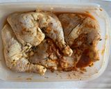 Une image de l'étape 1 de Poulet chorizo et pommes de terre au four.