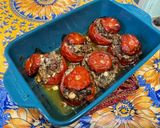 Une image de l'étape 14 de Tomates farcies aux sardines à l'huile, feta et herbes.