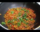 A picture of step 2 of Cabbage & Carrot dry sabzi.