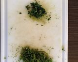 Foto del paso 9 de la receta: Ceviche de salmón con mango y menta / Ceviche de salmón con champiñones, palta y albahaca