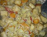 Foto langkah ke 5 dari resep Tumis Tahu Tauge Campur Wortel dan Bunga Kol.