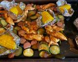 Sheet pan barbecue chicken and sausage recipe step 4 photo