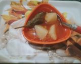 A picture of step 3 of Potatoes And brinjal egg plant veg.