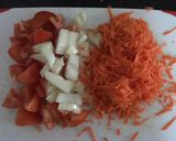 A picture of step 2 of Vegan “tuna” pasta salad.
