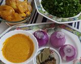 A picture of step 3 of Methi Chicken.