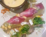 รูปขั้นตอนการทำที่ 5 ของ Edible Flowers EggWhite Roll 💐ดอกไม้ไข่ขาวโรล🌷มาโยไข่ขาวมะม่วง
