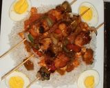 A picture of step 10 of Chicken shashlik..
