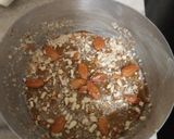 A picture of step 1 of Almond honey cake with tea.
