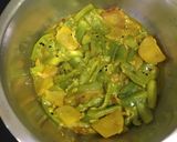 A picture of step 5 of Ridge Gourd (Jhinge)Aloo sabji.