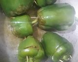 A picture of step 8 of Mince stuffed capsicum.