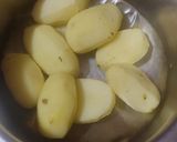 A picture of step 1 of Aloo ka sabji.