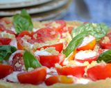 A picture of step 5 of Caprese Pesto Tart.