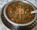 A picture of step 8 of Chinese style Veg manchow soup.
