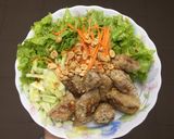 Hình bước làm 2 của món Bún chả giò