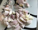 Une image de l'étape 14 de Trévise farcie aux anchois,parmesan et câpres italiennes et sa couronne d oignons de roscoff.