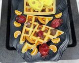 A picture of step 7 of Waffle 🧇 With Butter Scoth Ice cream🍦.