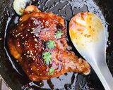 Hình bước làm 2 của món Gà rôti cùng xôi lá dứa