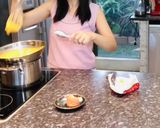 รูปขั้นตอนการทำที่ 4 ของ ซาลาเปาไส้ครีม custard bun