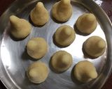 A picture of step 8 of Suji Coconut Modak.