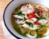 Hình bước làm 3 của món Bánh Canh Gà Xé Đơn Giản
