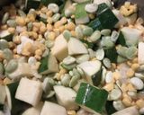 A picture of step 2 of Three Sisters Summer Squash Succotash.