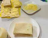 A picture of step 2 of French Cheese sandwich.