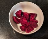 A picture of step 1 of Quinoa beetroot pachadi.