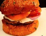 A picture of step 8 of Tawa Veg Tikki Burger.