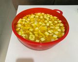 Foto langkah ke 3 dari resep Es Buah / Es Kelapa Jeruk.
