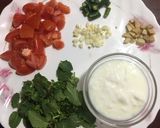 A picture of step 3 of Egg Hariyali.