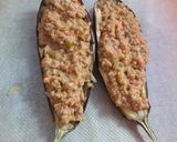 Foto del paso 7 de la receta Berenjena rellena a la boloñesa