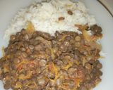 A picture of step 7 of Coconut Rice with Lentils(Kamande).