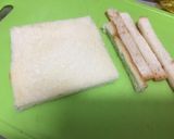 รูปขั้นตอนการทำที่ 1 ของ ขนมปังทอดไส้ชีส & สเปรดชาไทย Fried cheese rolls& Thai TEA Spread