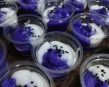 Foto langkah ke 3 dari resep Khanom Piak Poon Taro Tower (Thai Dessert).