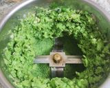 A picture of step 2 of Hariyali tikki.