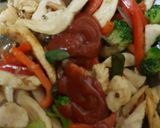 A picture of step 5 of My Chicken Stir fry with Noodles. 💜.