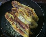 Foto langkah ke 3 dari resep Pisang Bakar coklat keju milo (pakai Teflon).
