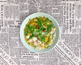 Hình bước làm 3 của món Canh Chua Chả Cá Bông Điên Điển