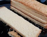 A picture of step 4 of Chocolate crunch layer cake.