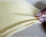 A picture of step 7 of How To Get Soft Layered Chapati using the fan method.