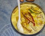 A picture of step 2 of Bhapa paneer.