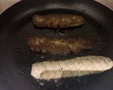 A picture of step 3 of Chullu kabab with butter saffron rice.