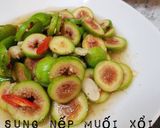 Hình bước làm 2 của món Sung Nếp Muối Xổi