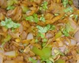 A picture of step 6 of Chilli parotaa.
